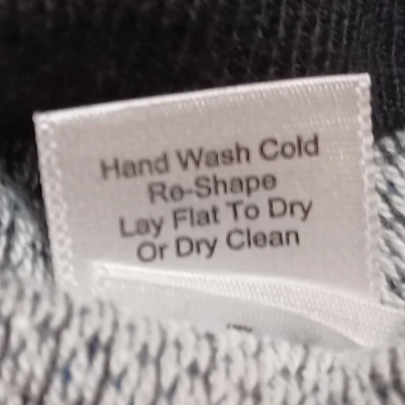 Men's Michael Strahan Black and White Small Checkered Wool Blend Sweater - Picture 7 of 7